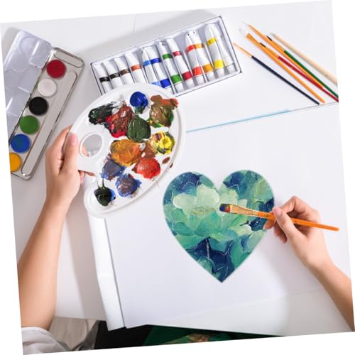 Tableros de dibujo en forma de corazón Zerodeko de algodón para pintura acrílica 8