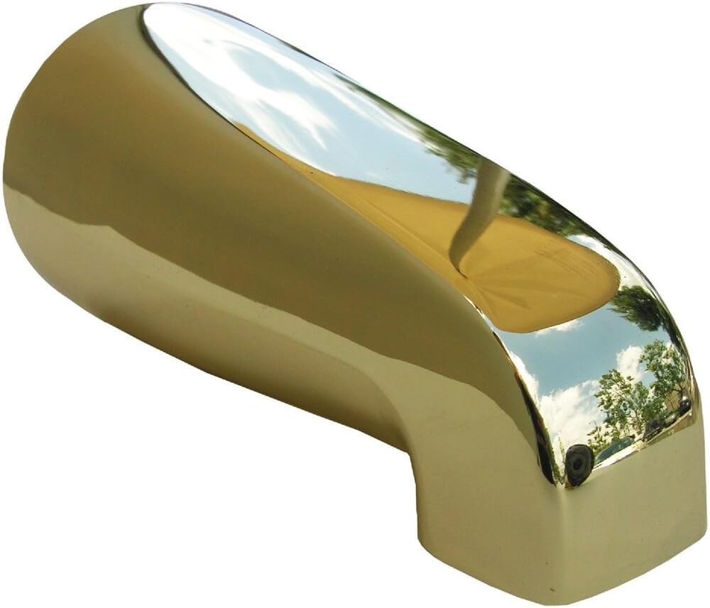 08-1103 Polished Brass Universal Bath Tub Spout