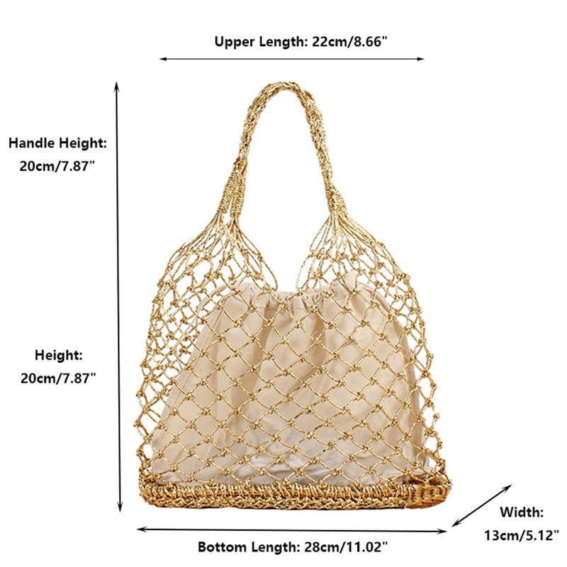 Bolso Tote tejido grande para mujer miniatura 4