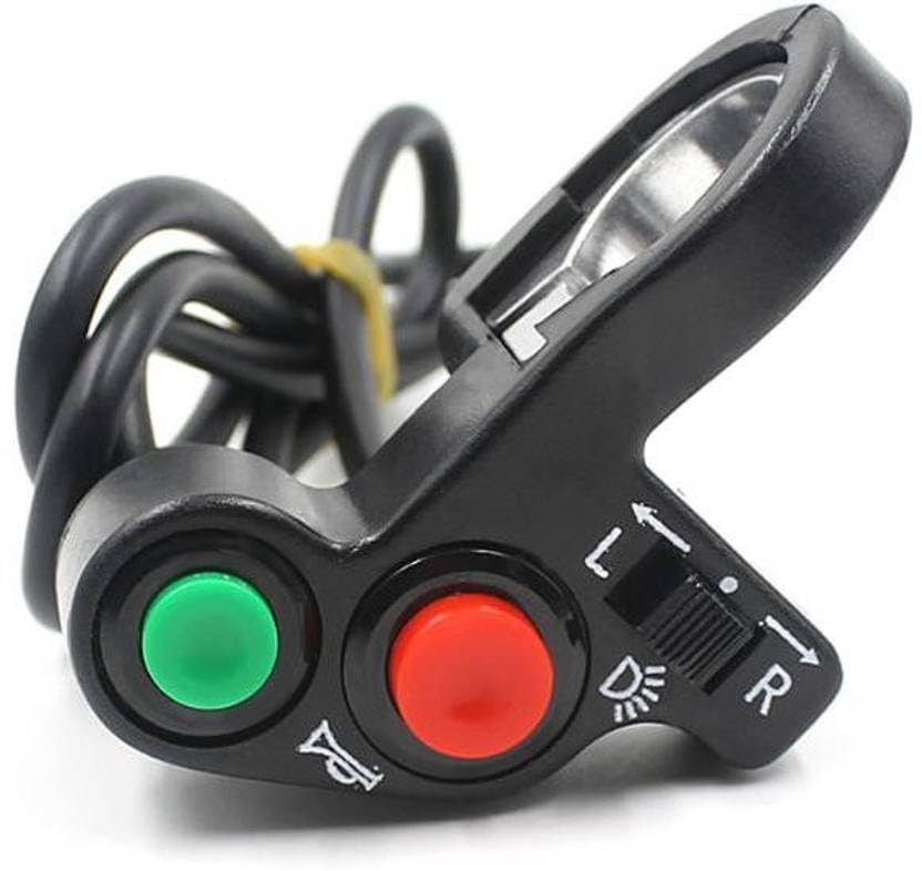 Bike Handlebar Multipurpose 3 Way Switch Fog Light/headlight push button On/Off Switch with Horn Push Switch and indicator switch For Royal Enfield Continental GT 650 (Pack of 1)-picture-29