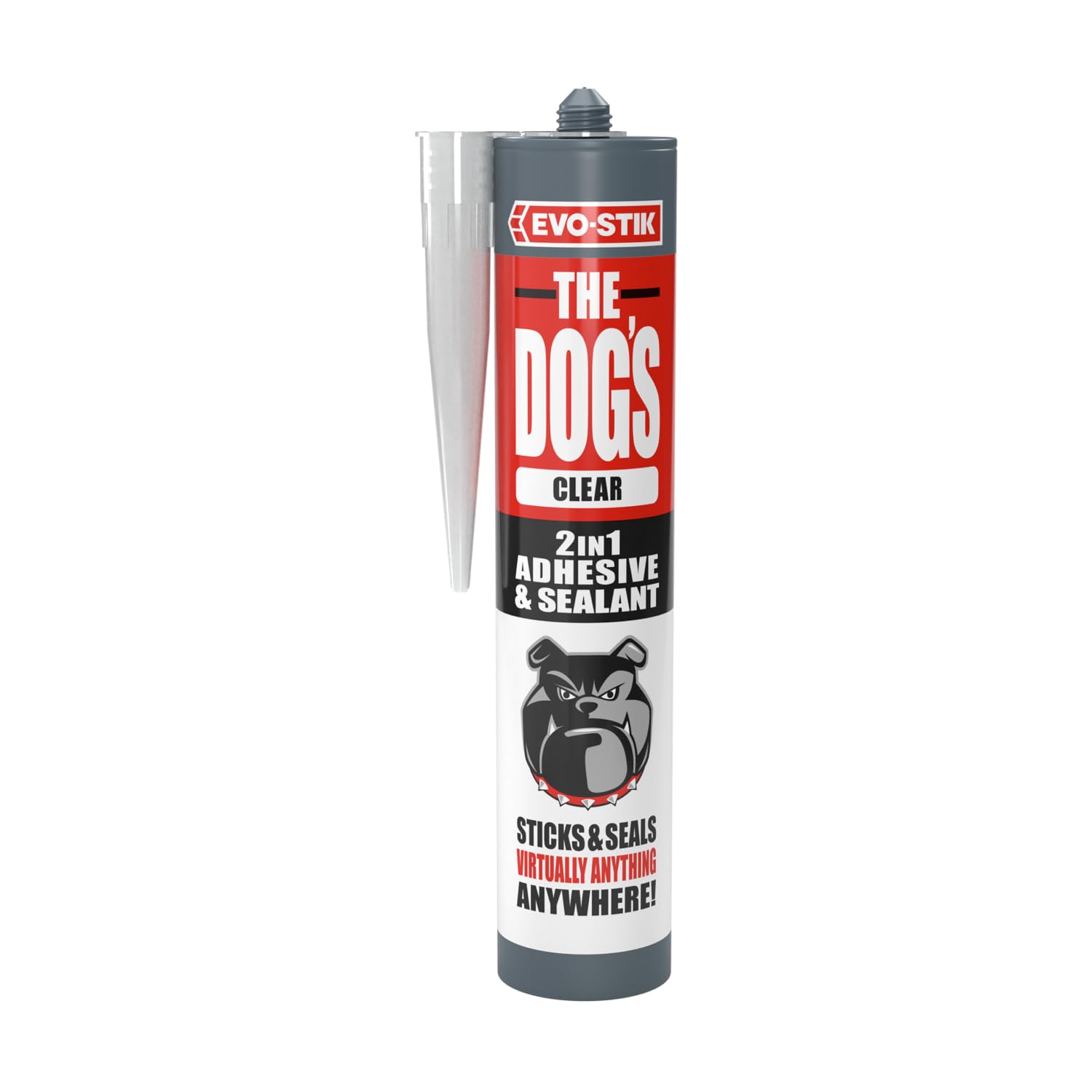 EVO-STIK The Dog's B*ll*cks Multipurpose Adhesive & Sealant Crystal Clear 290ml