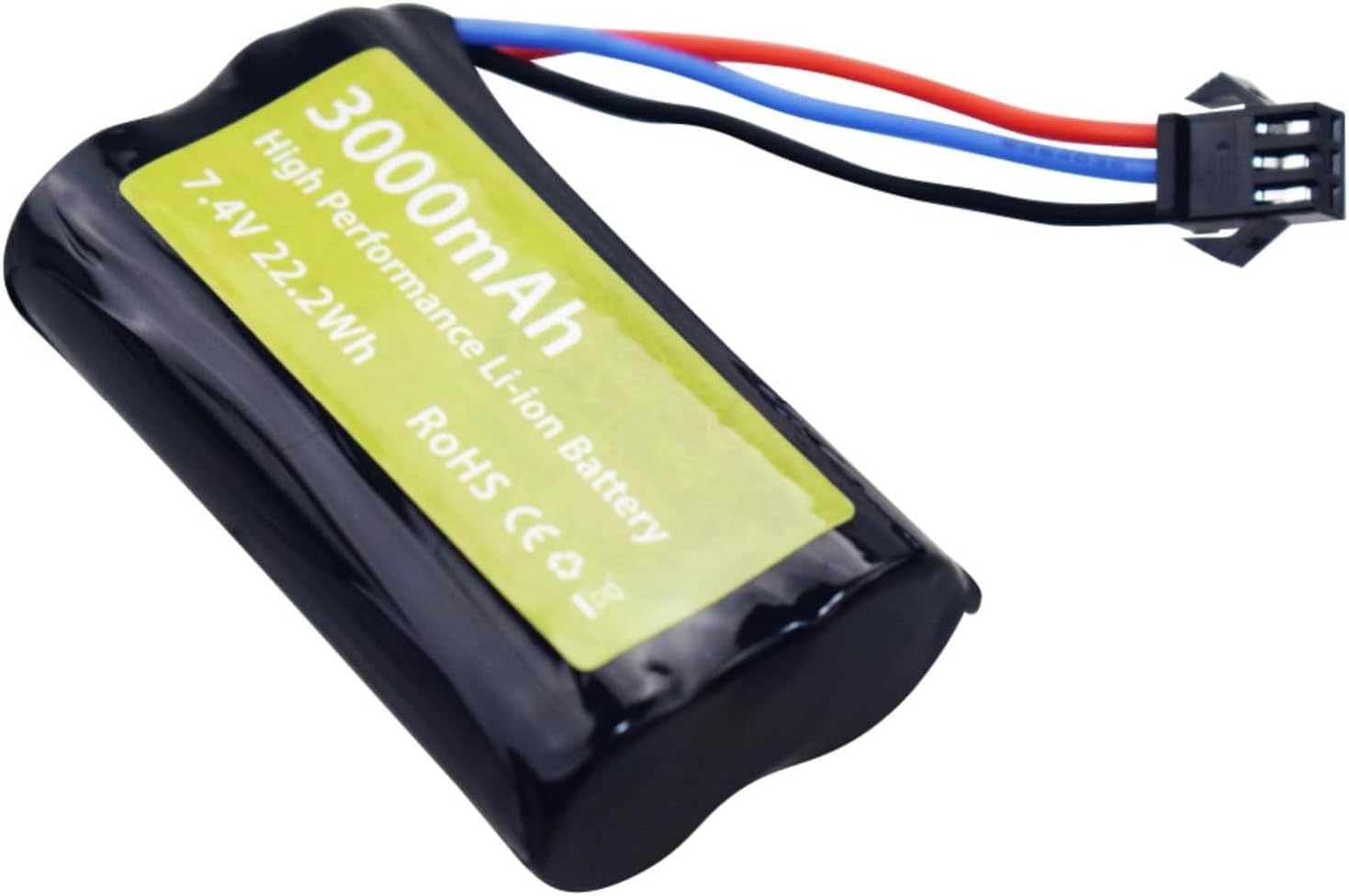 2 Stks 7,4V 3000mAh 15C Li-ion Batterij Met SM-3P Stekker + USB Lader, Voor DE43 DE60 9500E En Huina 1575 RC Voertuigen
