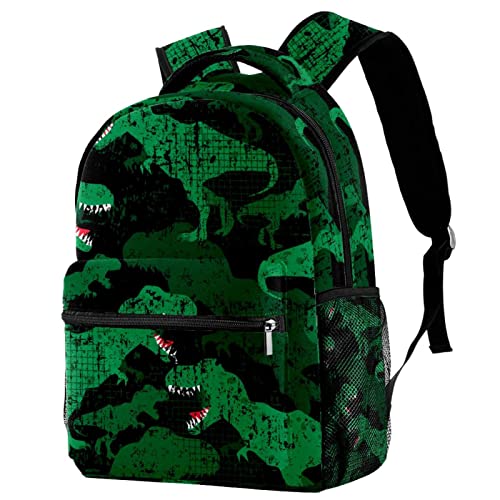 Sac à dos voyage dinosaure avec porte-bouteille ergonomique pour le campus