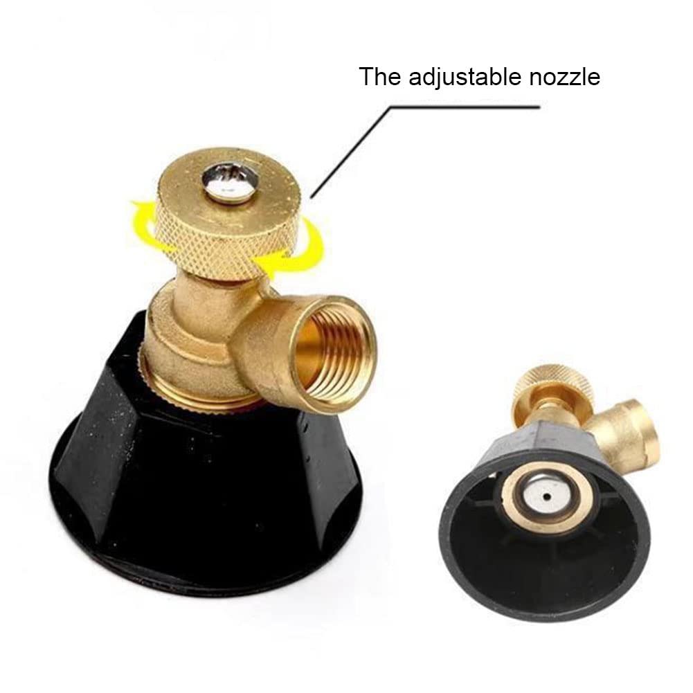 HUAZIZ 20 Pcs Ugello Regolabile in Ottone, Ugello Nebulizzatore in Rame Spruzzatore Irrigazione 4/7mm Micro Irrigatore Atomizzatore Apparecchiature Raffreddamento Giardino Verdure Prato Serra