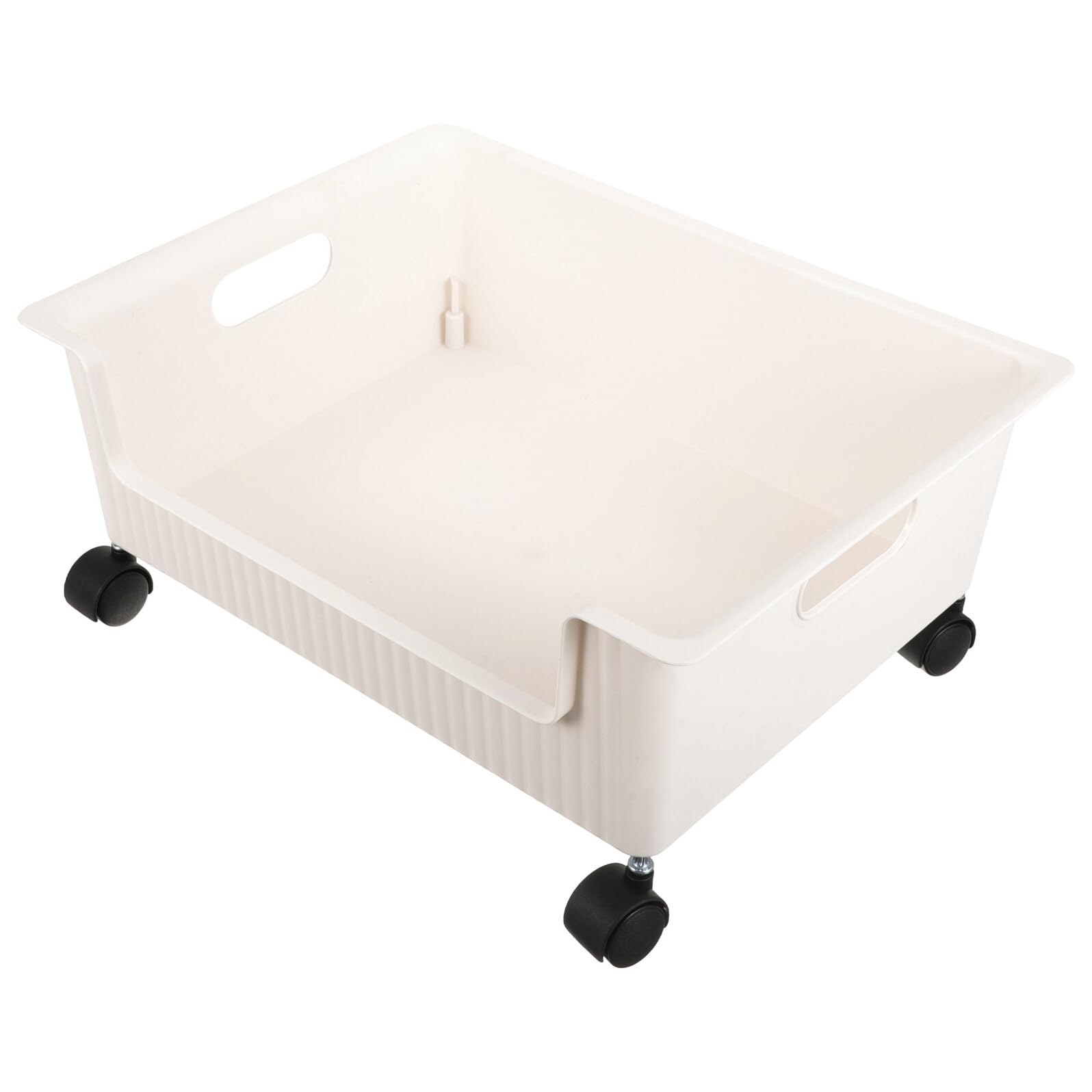 Boîte de rangement plastique sur roulettes en résine renforcée