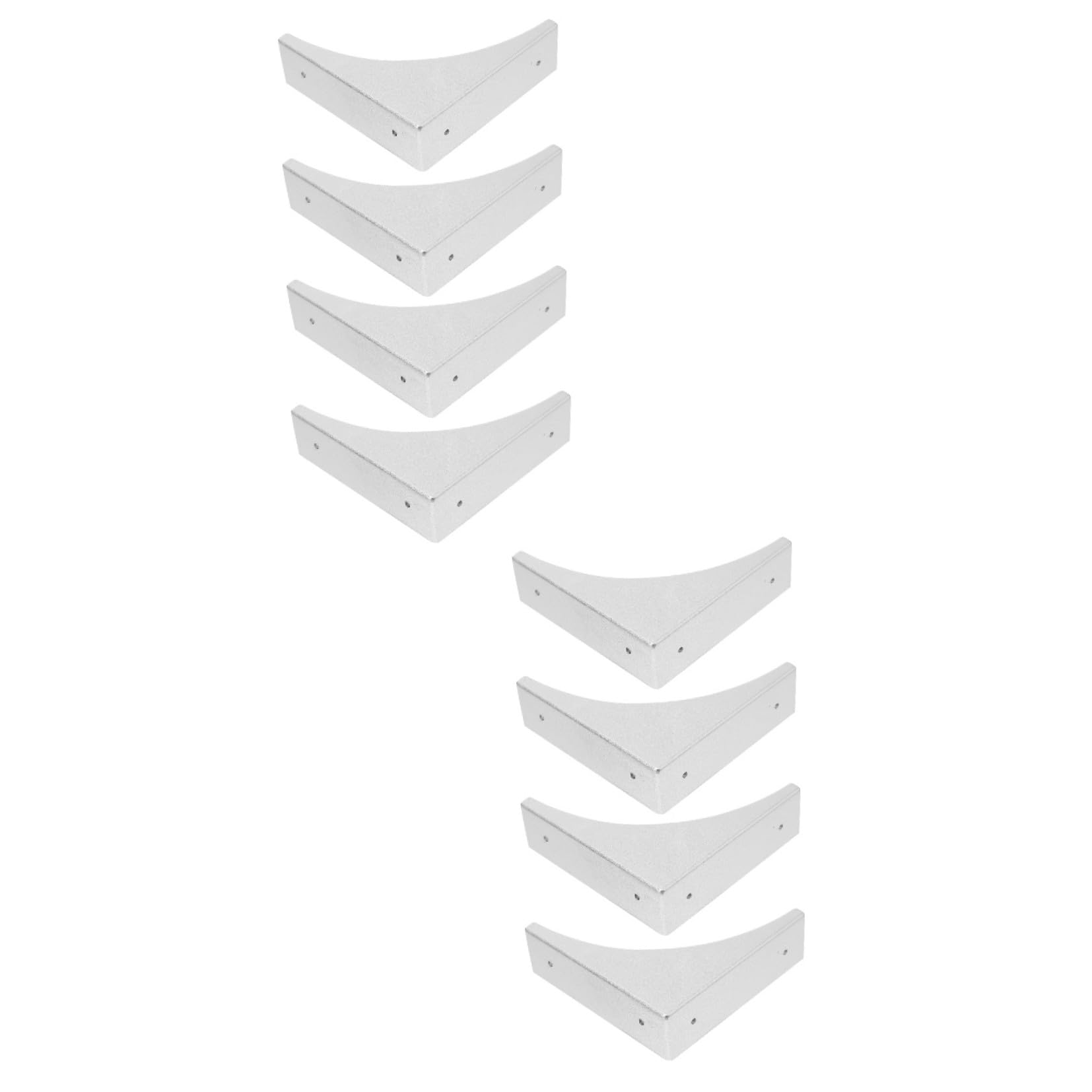 Housoutil 8 Piezas Protector De Esquinas En Forma De l Protectores De Esquina para Bebés Protector De Esquina para Muebles Plata Esquina Cubre La Seguridad del Bebé Armario Blindaje Bronce
