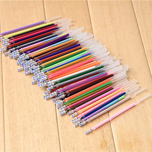 Sunreek 100 Gel Pen Refills-Glitter, Metallic, Classic, Pastel, Neon, Swirl, Glitter-Neon, Ideal For Adult Coloring Books, Scrapbooking, Crafts And Kids Projects #TOP6