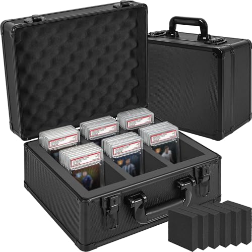 FREEAMG Graded Cards Storage Box Compatible with 100 Cards Slabs(3 Row)