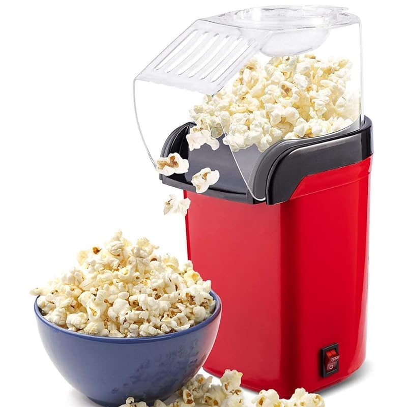 Drumstone (𝟐𝟎 𝐲𝐞𝐚𝐫𝐬 𝐰𝐚𝐫𝐫𝐚𝐧𝐭𝐲) Compact Hot Air Popcorn Machine – Includes Measuring Cup & Butter Tray – Healthy Snack Option-picture-30