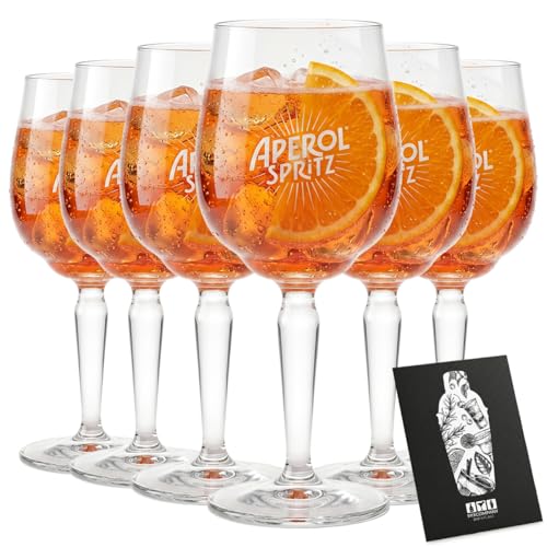 Aperol Spritz Glas 6er Set Gläser neu - 6X Weingläser/Ballonglas