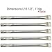 OKEPS Hxeredue YuanKanJu 5-Pack Stainless Steel Straight Pipe Burner for Lowes BBQ Grillware, Charmglow, North American Outdoors and Perfect Flame Grills