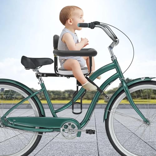 GDSKR Fahrrad Kindersitz Vorne, Verstellbare Kinderfahrradsitz, Kinder Sitz Fahrradsitz Vorne Montiert, Mountain Bike Fahrrad Kindersitz 40kg, für Mountainbikes, Citybikes, Falträder