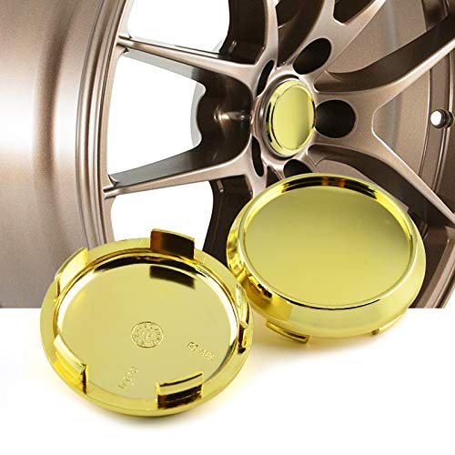 Amazon.co.jp: ホイールセンターキャップ 67.5mm 62mm 4個 金 