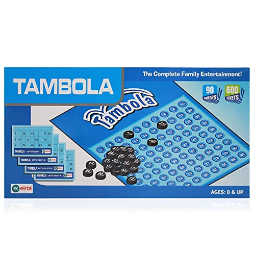 Image of BKDT Marketing Tambola Game Set with 600 Tickets & 90 Number Tiles - Board Game for Kids, Pack of 1 - Kids Game - Housie Set, Bingo Game