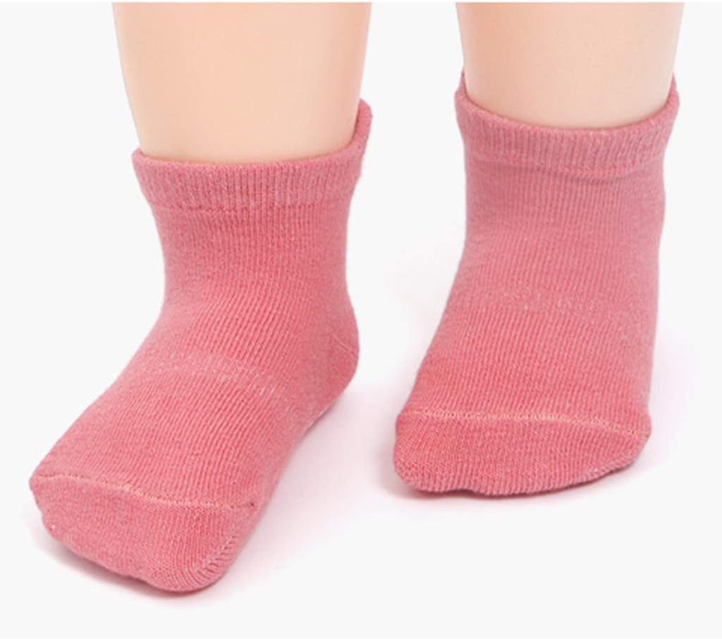 Fashion 1-3Y Spring New Children's Socks Stripe Wood Ears Girl Socks Baby Middle Tube Floor Socks