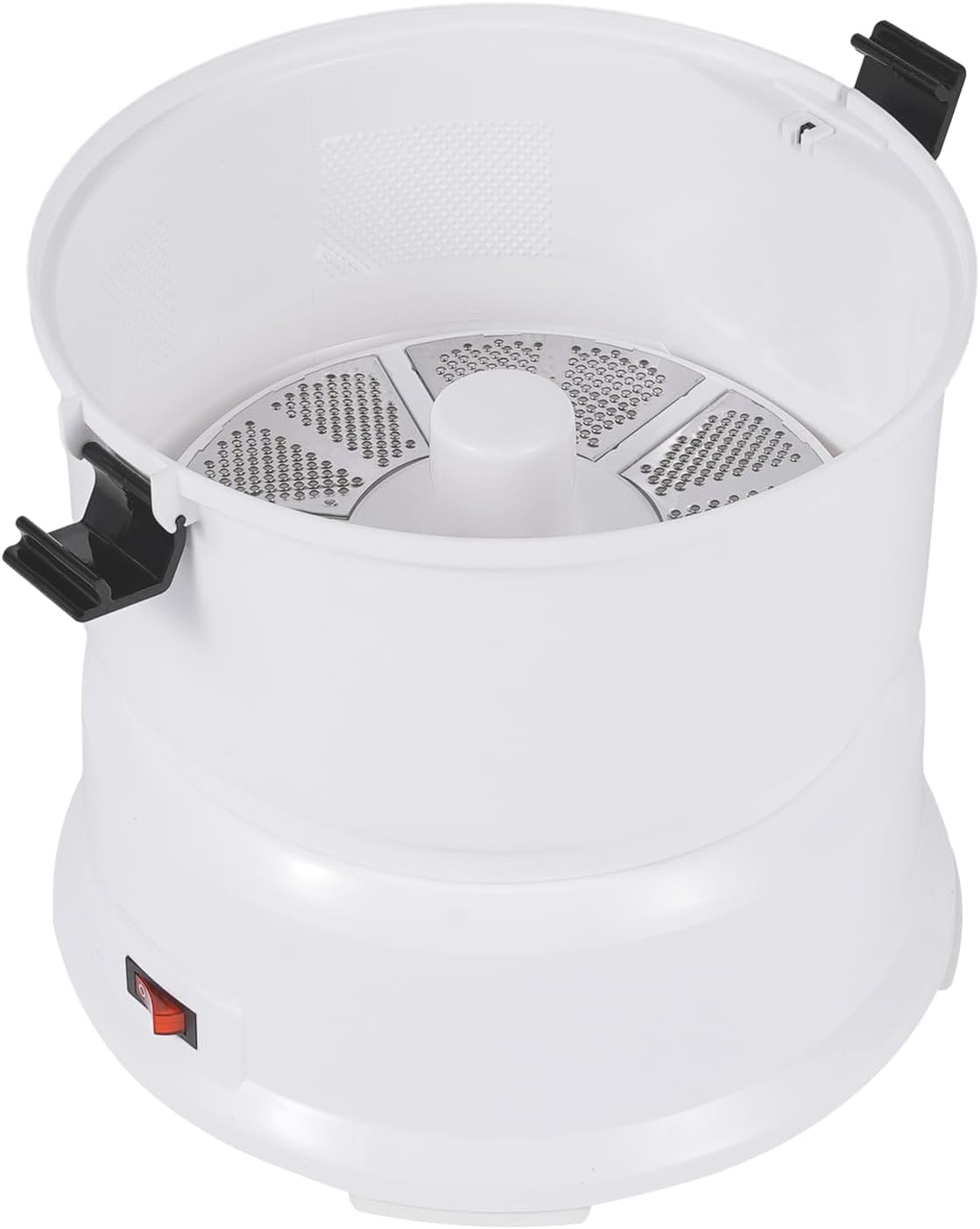 Automatic Potato Peeler Vegetable Peeling and Drying 85W Electric Potato Peeling Machine w/Safety Lock for Home Use, 2.2lb Capacity