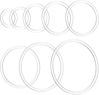 PH PandaHall Router Template for Woodworking, 8 Circle Router Jig Templates 2.8~8 inch Clear Acrylic Inlay Templates Craft Template Router Stencils for Wooden Projects Handmade Crafts Making