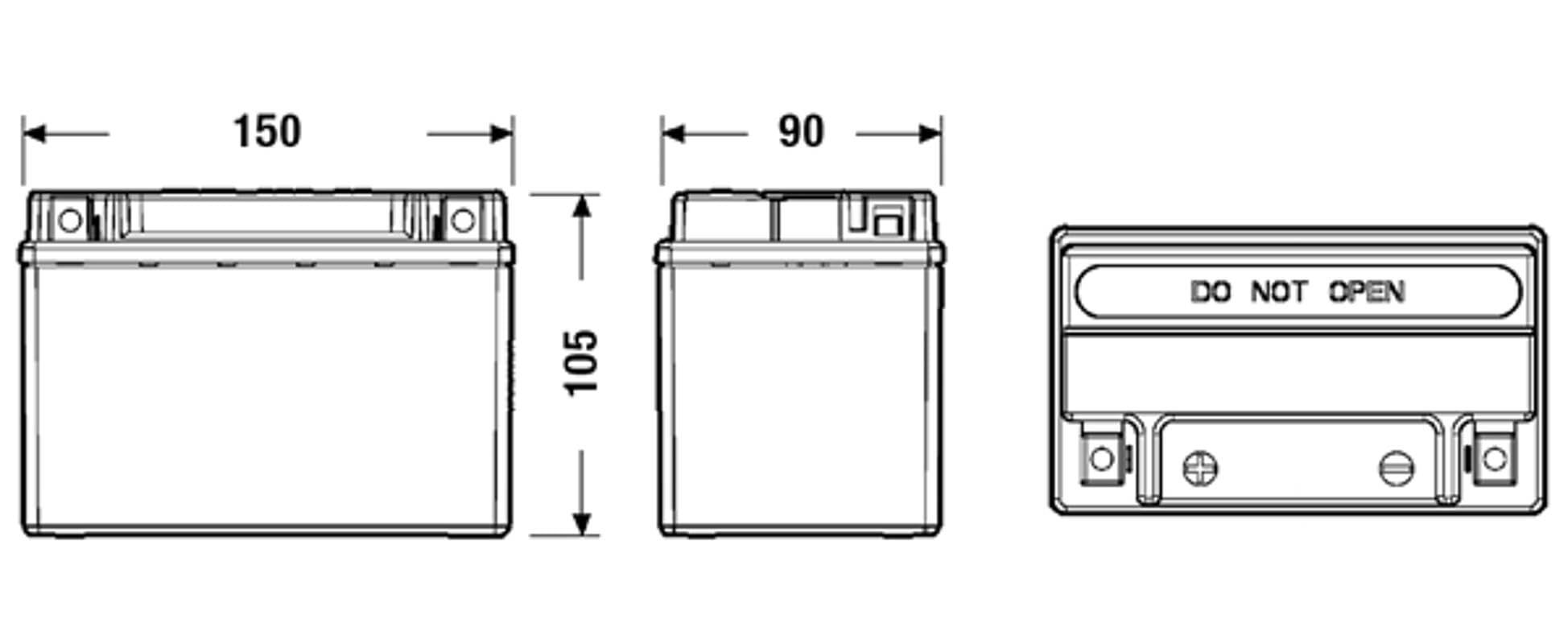 Exide EK091 Start-Stop Auxiliary AGM akumulator wspierający i zapasowy, 12 V, 9 Ah, 120 A