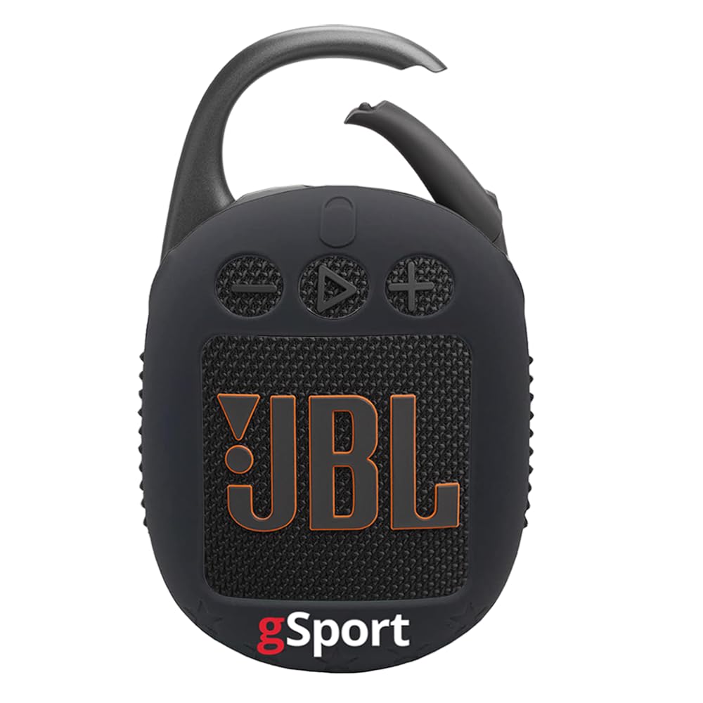 JBL Clip 5 Ultra Portable Bluetooth Speaker Bundle with gSport Silicone Sleeve Black