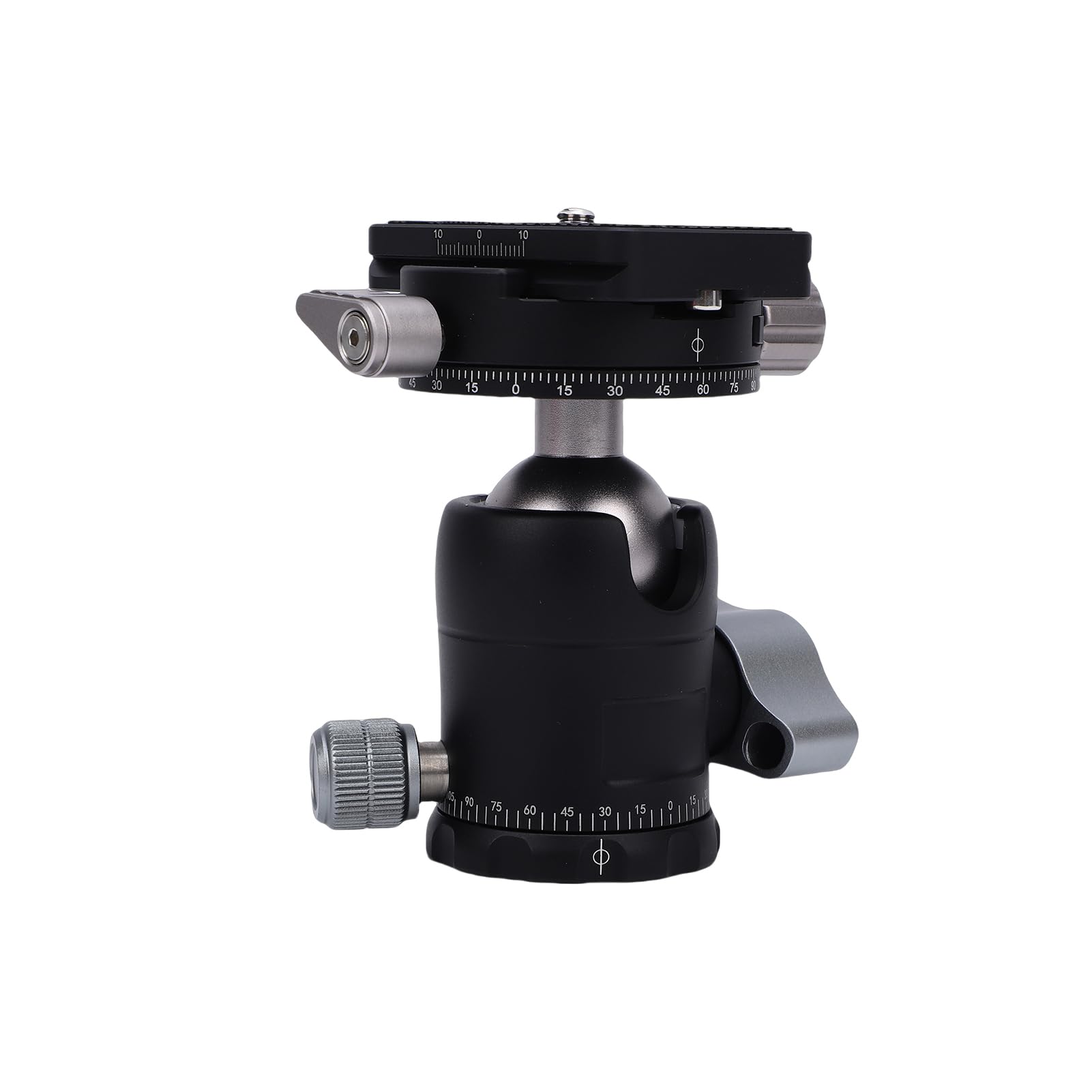 Generic Testa a Sfera Panoramica Rotante a 360° da 30 Mm, Testa Professionale per Treppiede in Metallo, con Piastra a Sgancio Rapido con capacità di Carico di 17,6 Libbre, Compatibile con