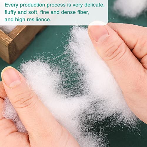 Image of LOKUNN 24.7oz /700g Polyester Fiber Fill, (2.12oz~3.97lb) Stuffing Pillow Filling Cushion Filling, Polyfill Stuffing for Stuffed Animals, Batting High Resilience Fill Fiber for Stuffed DIY Crafts