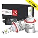 LASFIT LS H13/9008 LED Headlight Bulbs-Flip Chips-90W 10000LM 6000K-Dual Hi/Lo Beam Bulbs-2 Yr Warranty