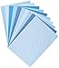 Produktbild folia 46409 - Motivkarton Basics blau sortiert, 50 x 70 cm, 270 g/qm, 10 Bogen - Grundlage für vielfältige Bastelarbeiten und -ideen