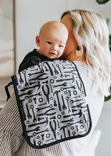 Copper Pearl Baby Burp Cloth Large 21''X10'' Size Premium Absorbent Triple Layer 3-Pack Gift Set “Diesel #TOP5