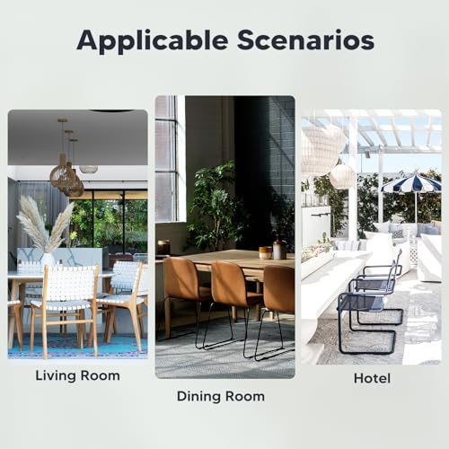 Miniatura 7 de Balladhome Fundas Para Sillas Pack De 4 Fundas Sillas Comedor Fundas Elásticas, Cubiertas Para Sillas,Bielástico Extraíble Funda, Muy Fácil De Limpiar, Duradera Paquete De 4, Azul Pavo Real