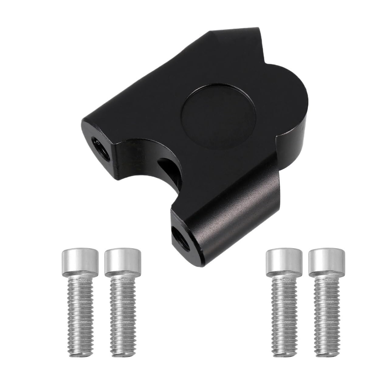 Elevadores manillar de moto con abrazadera de aluminio negro para elevación estable 7