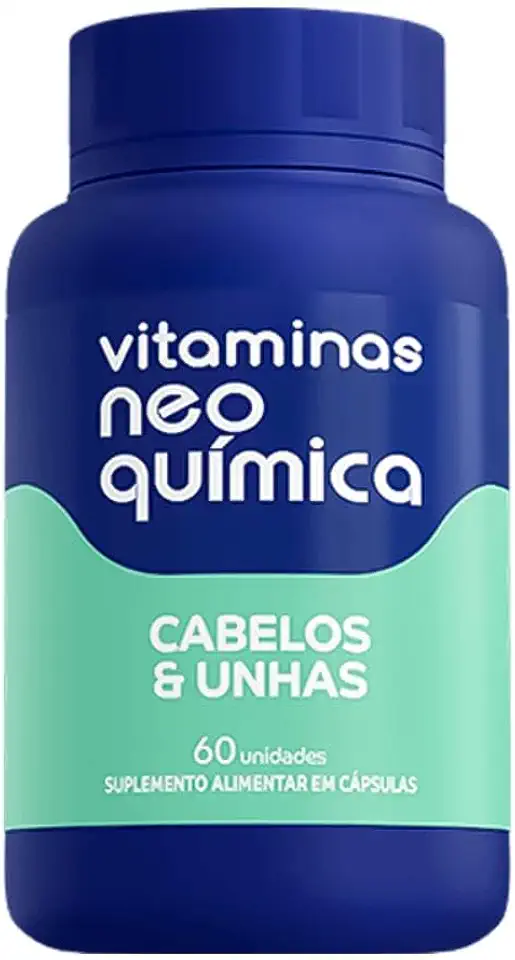 Suplemento Alimentar Cabelos e Unhas Vitaminas Neo Química 60 cápsulas