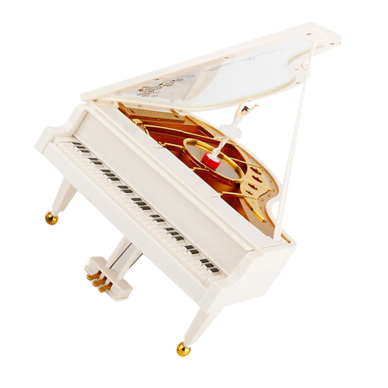 Caja de Música Giratoria Forma de Bailarina Piano