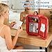 NEWBULIG Mini Fridge for Bedroom, Office & Car, Portable 4L/4.23QT Mini Refrigerator for Skincare with Handle, Ultra-Quiet Energy-Saving Compact Cooler for Drinks, Food, Skincare & Makeup, 12V AC/DC