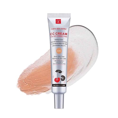 Crema CC correctora de color con SPF 25, base ligera de cobertura, suero hidratante, maquillaje y cuidado de la piel uniforme, aumenta el