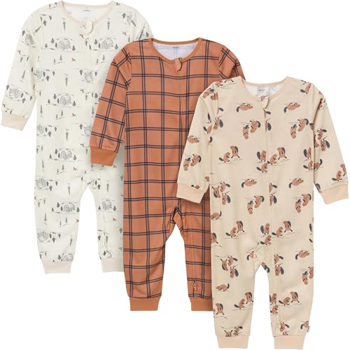 Image of Gerber Toddlers and Baby Boys' Loose-fit Polyester Jersey Footless Pajamas