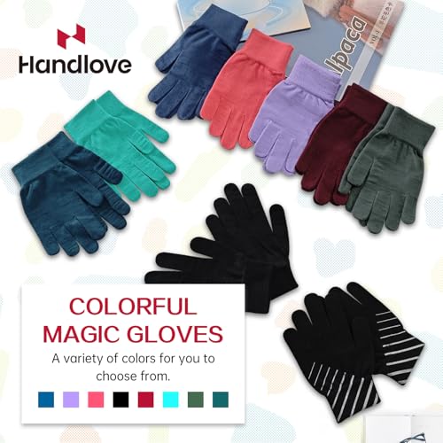 Image of HandLove Winter Gloves for Boys Girls - Cold Weather Kids Gloves Thermal Warm Knit Glove for Running and Outdoor Activity