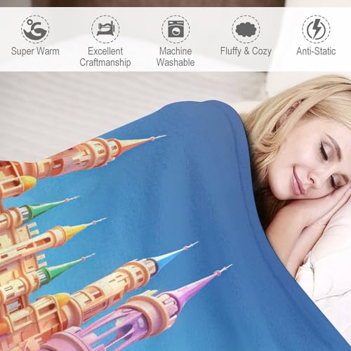 Manta suave para sofá con diseño arcoíris de estilo nórdico 4