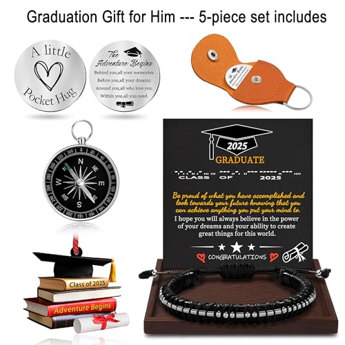 Inspirational Gifts for Men Morse Code Bracelets Mens Bracelets Graduation Gifts for Him Fathers Day Adjustable Leather Bracelet Motivational Birthday Annivesary Jewelry Stocking Stuffers for Men