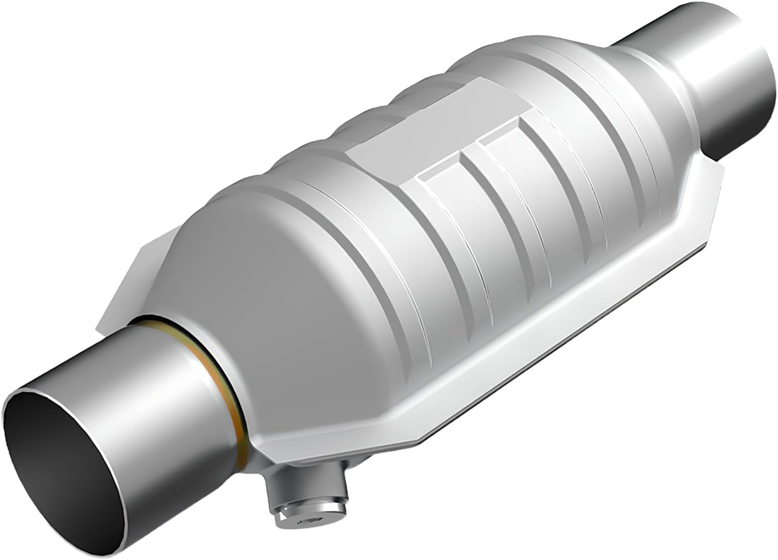 2 Inch Inlet/Outlet Universal Catalytic Converter With Sensor port and Heat Shield,Euro III emission standard (EPA Compliant)