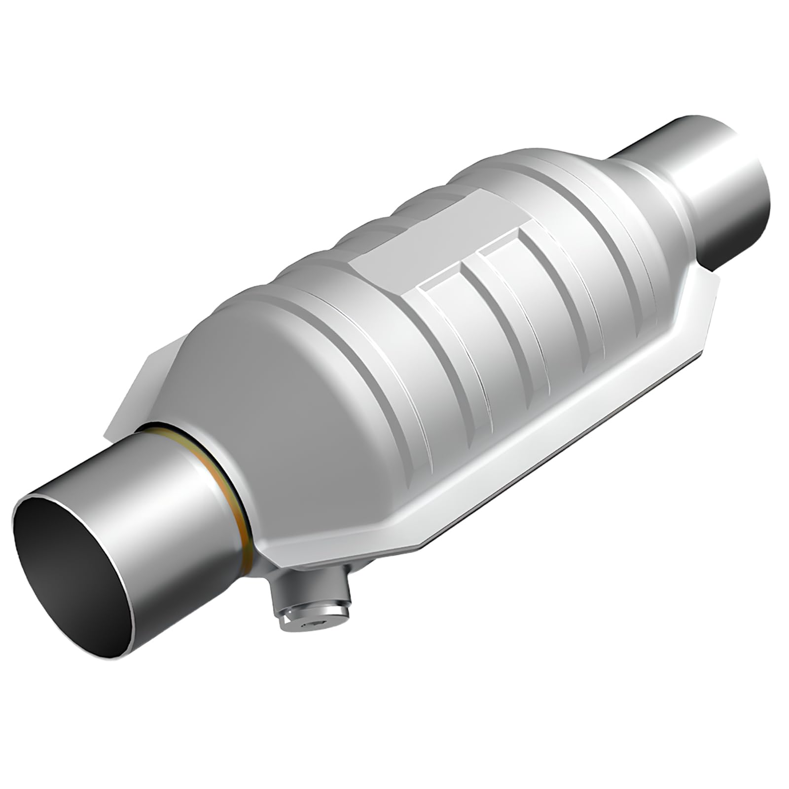 WaSaett 2 Inch Inlet/Outlet Universal Catalytic Converter With Sensor port and Heat Shield,Euro II emission standard (EPA Compliant)