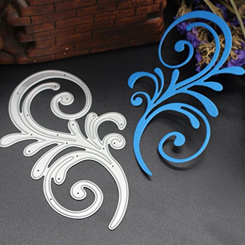 Matrice de découpe 3D de Squarex en acier carbone - Parfaite pour réaliser des gaufrages, de la décoration de cartes, du scrap-booking et toutes sortes de travaux manuels, Acier anthracite, argenté, K