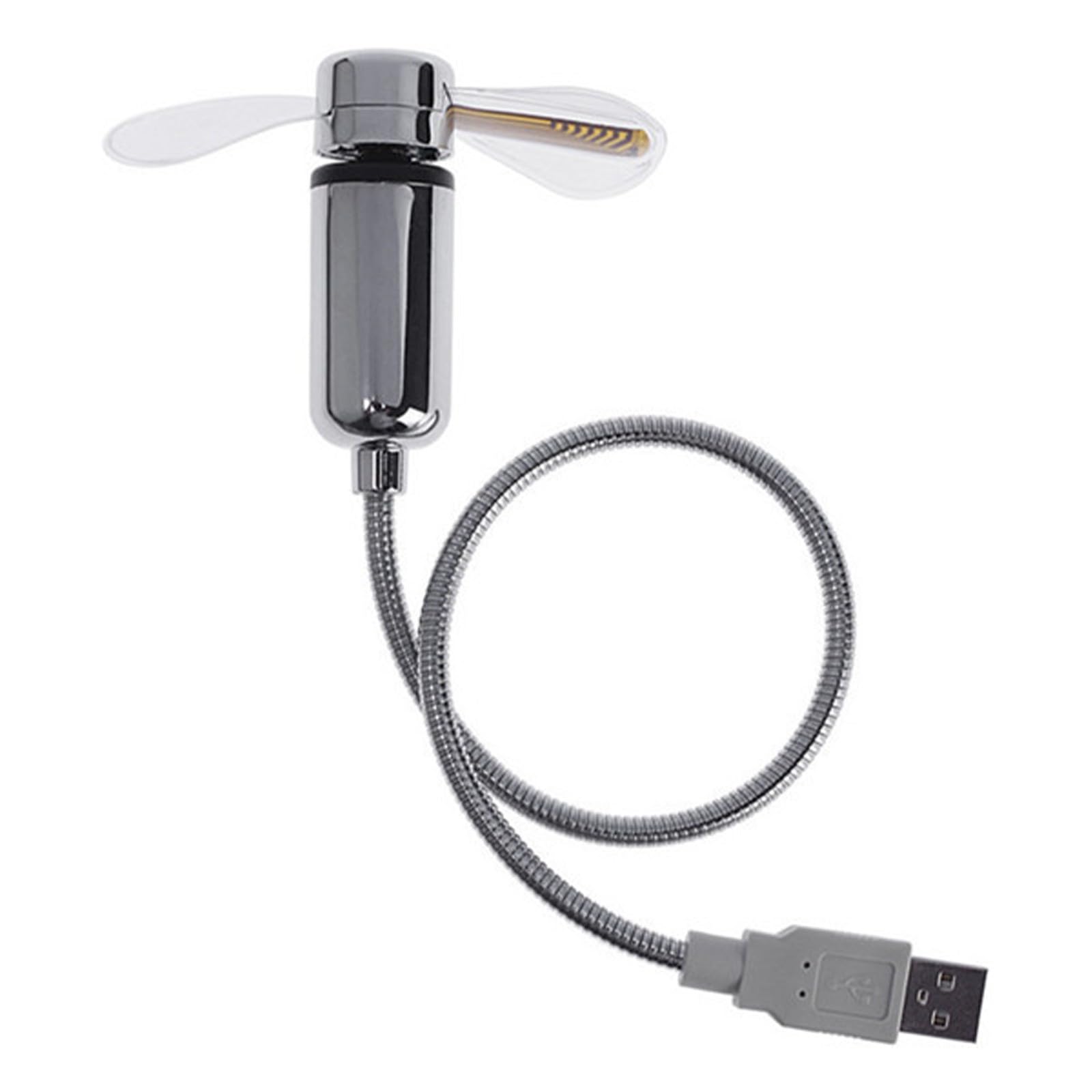Ventilateur d'horloge LED USB gadget portable original idée cadeau bureau
