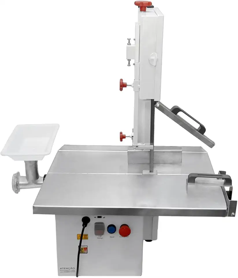 Serra Fita De Bancada Bigolar 1/3 CV Bocal 7 Mesa Móvel Bivolt