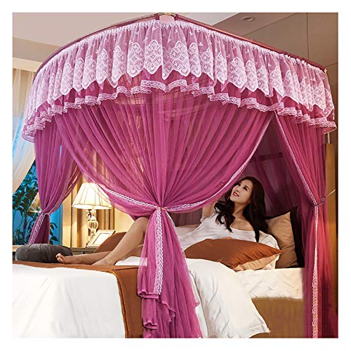 Cortinas con soporte en forma de U decoración de cama infantil niña 2