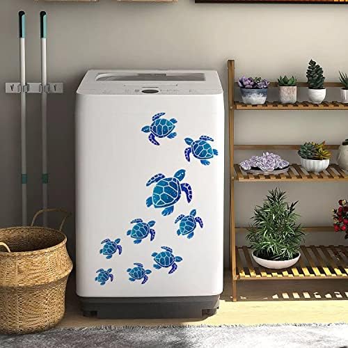 24pcs Turtle Wall Stickers Turtle Vinyl Wall Stickers Waterproof Turtle Bubble Decals Turtle Tile Stickers for Kids Room Decoration Interior Decoration Kindergarten Aquarium