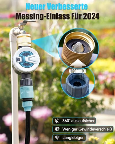 Programmateur arrosage WiFi RAINPOINT laiton 2 modes pour votre jardin