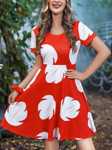 Disfraz Mujer Halloween Vestido Rojo con Corona y Clip miniatura 4