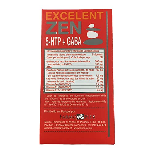 EXCELENT ZEN 60cap complemento alimenticio natural en cápsulas 2