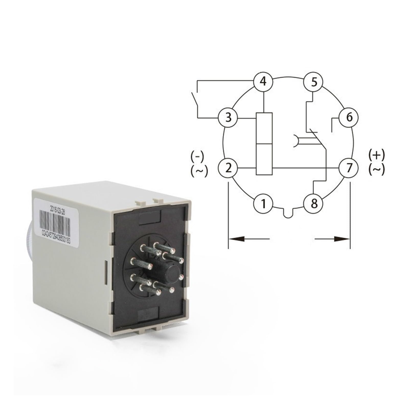 Ausschaltverzögerung Betriebszeitrelais Stromausfall Zeitverzögerung JSZ3F 5S 10S 30S 60S Zeitverzögerung AC 220V DC 24V (Farbe: AC 220V, Größe: JSZ3F 5S)