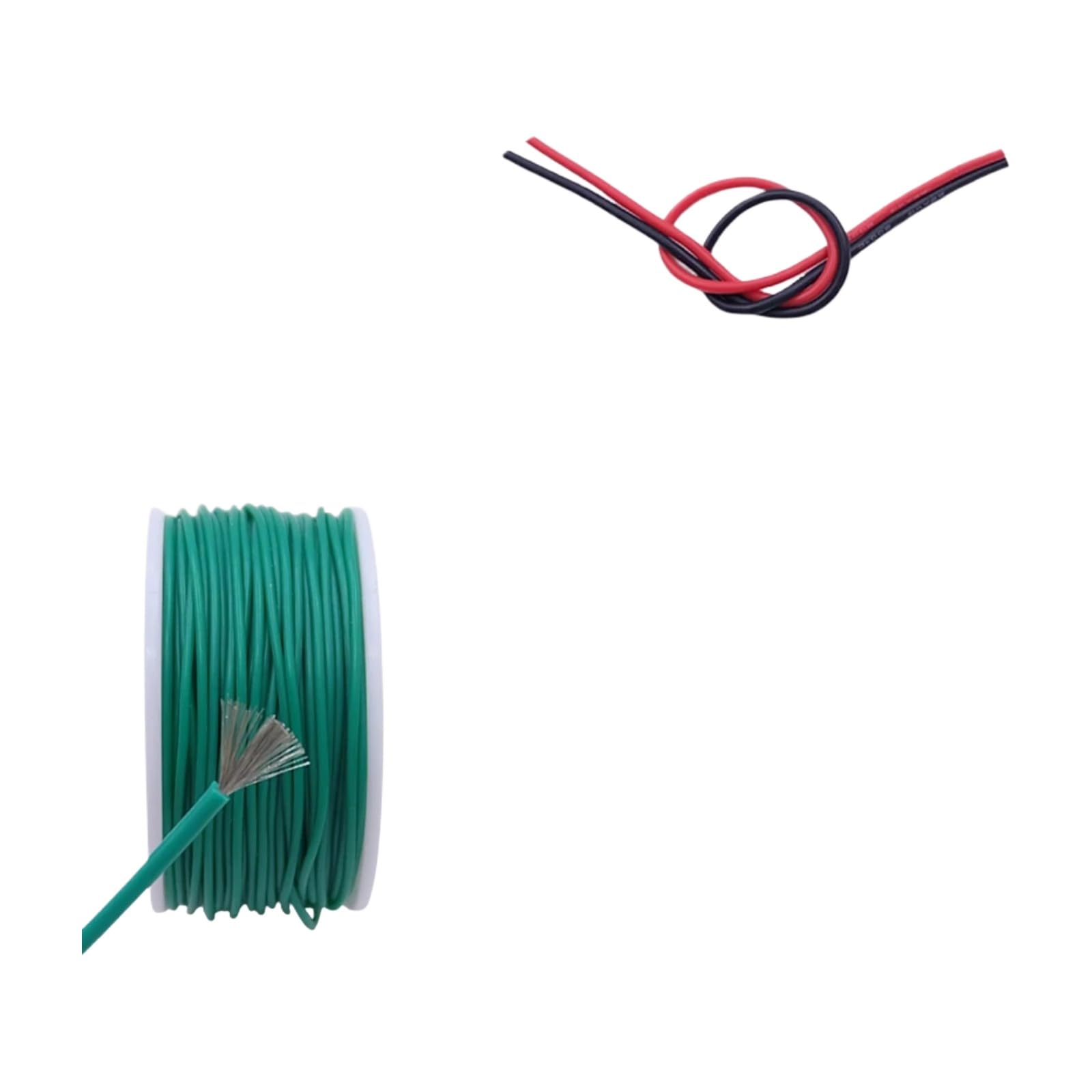 Cables de silicio blando 5 Kit en caja de color 30/28/26/24/22/20AWG cable torcido(Boxed 4; 28AWG (20 metros x5 roll))